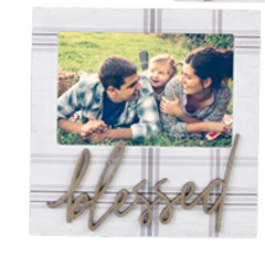 Young's Wood Box 4x6 Photo Frame With Wood Word Cutout