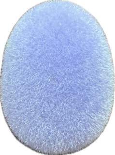180 DEGREES FLOCKED EASTER EGGS PURPLE 4.5"