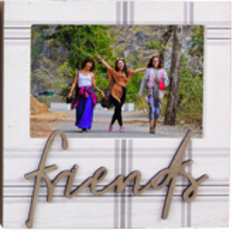 Young's Wood Box 4x6 Photo Frame With Wood Word Cutout