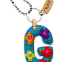 Consuela Felt Initial Keychain