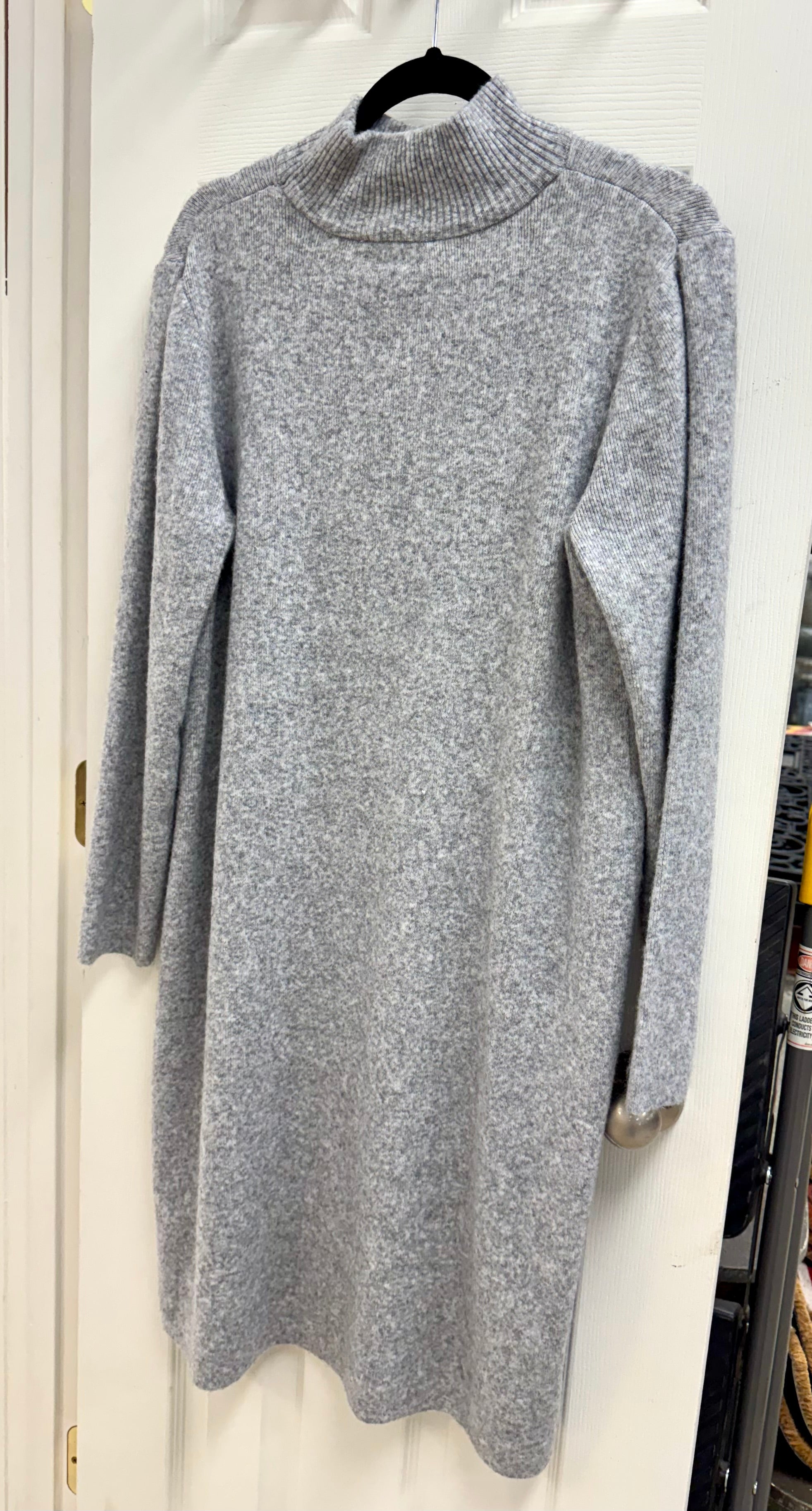 NAOMI KNIT LONG TUNIC GREY LARGE