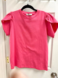 Necessities Natural Fit Tulip Tee Pink Small