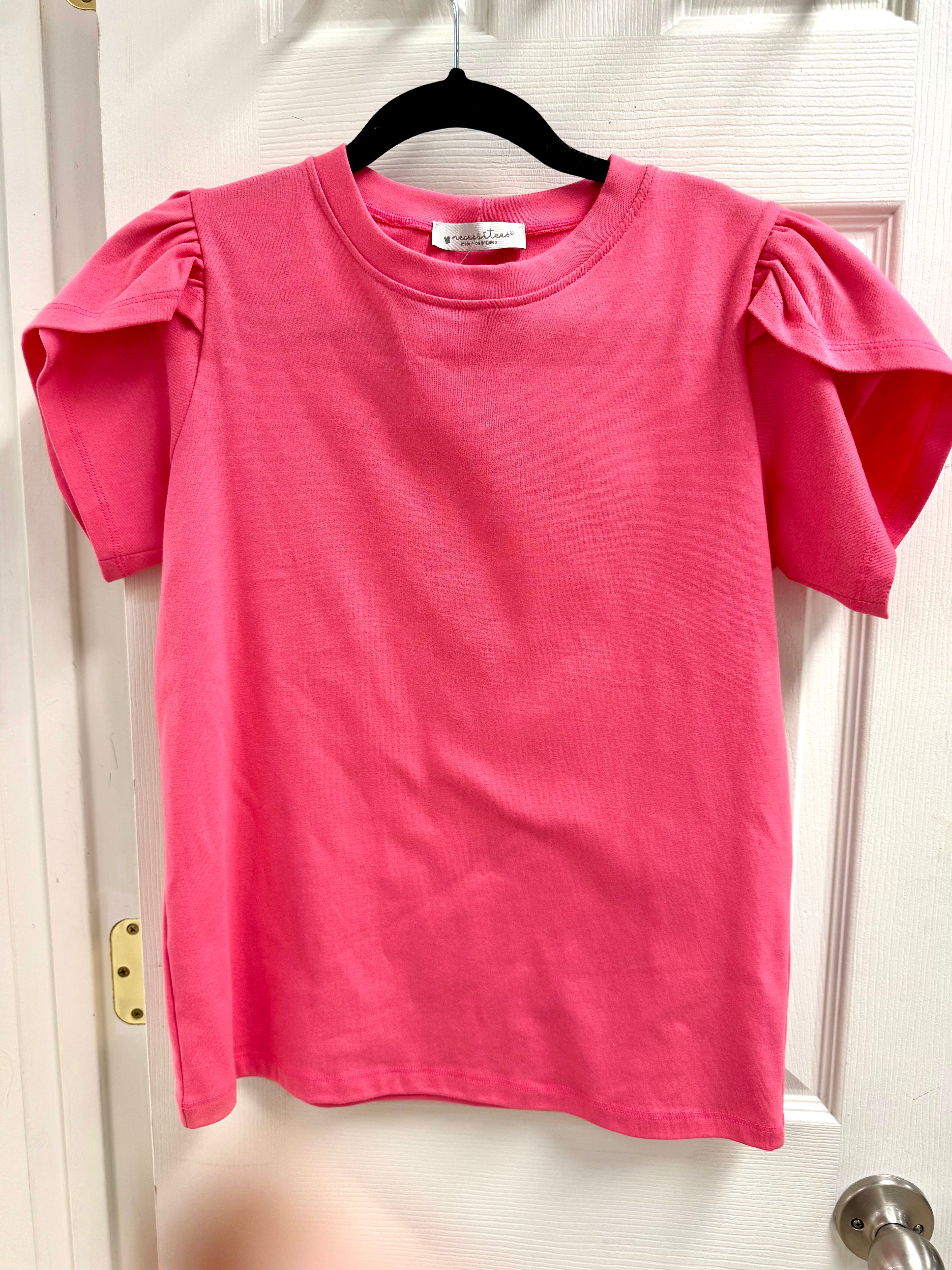Necessities Natural Fit Tulip Tee Pink Small