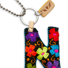 Consuela Felt Initial Keychain