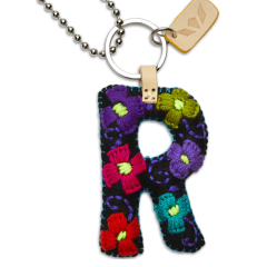 Consuela Felt Initial Keychain