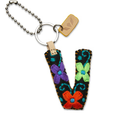 Consuela Felt Initial Keychain