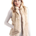 Fab Fur Mink Couture Hook Vest in Blonde Length 31"