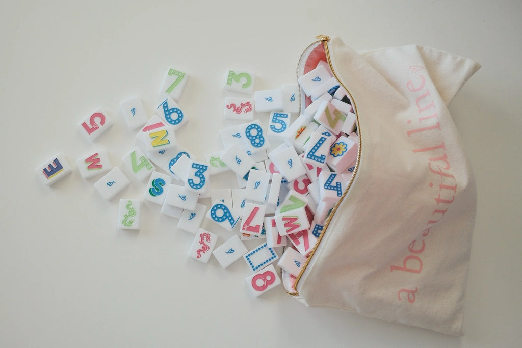 A Beautiful Line Mahjong Tile Set