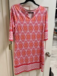 Charlie Paige Pink and Orange Dress