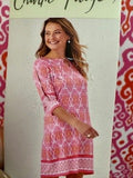 Charlie Paige Pink and Orange Dress