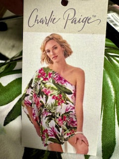 Charlie Paige Off the Shoulder Floral Romper