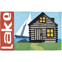 Jelly Bean Lake Indoor/Outdoor Rug 21"x33"