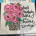 Lucky Bird Button Pillow with 1 Pillow Swaps 18x18