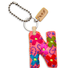 Consuela Felt Initial Keychain