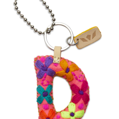 Consuela Felt Initial Keychain