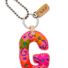 Consuela Felt Initial Keychain