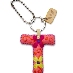 Consuela Felt Initial Keychain