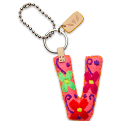 Consuela Felt Initial Keychain