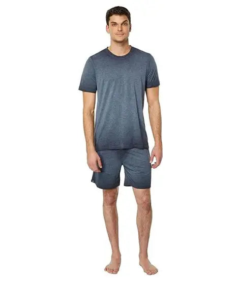 Barefoot Dreams Triblend Tee and Short Set Indigo Size Medium