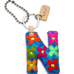 Consuela Felt Initial Keychain
