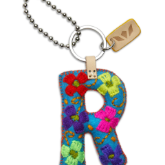 Consuela Felt Initial Keychain