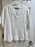 Waffle White Shirt SMALL