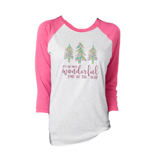 JANE MARIE WONDERFUL TIME 3/4 SLEEVE T-SHIRT MED